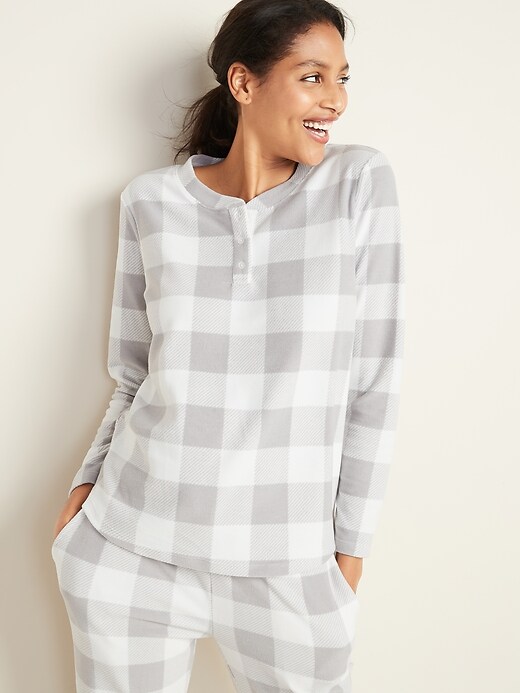 Image number 4 showing, Micro Performance Fleece Pajama Set for Women