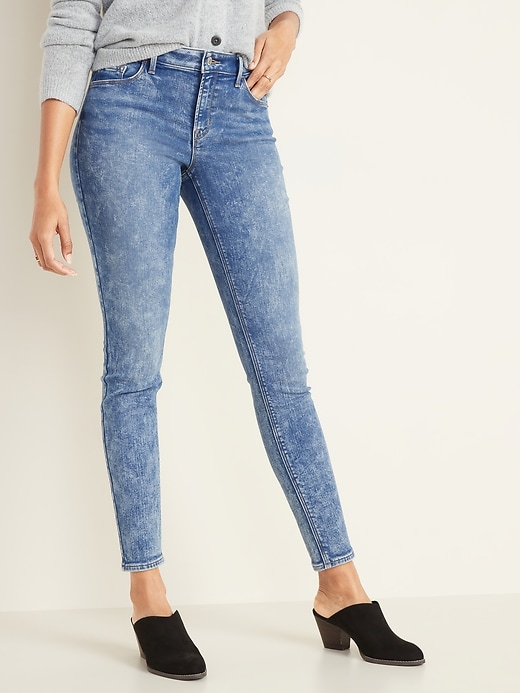Image number 1 showing, Mid-Rise Built-In Warm Rockstar Jeans for Women