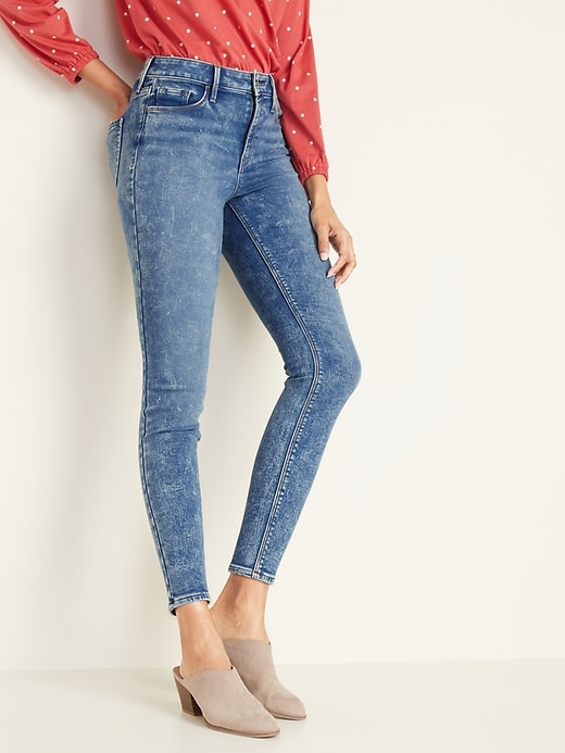 Image number 1 showing, High-Waisted Built-In Warm Rockstar Jeans for Women