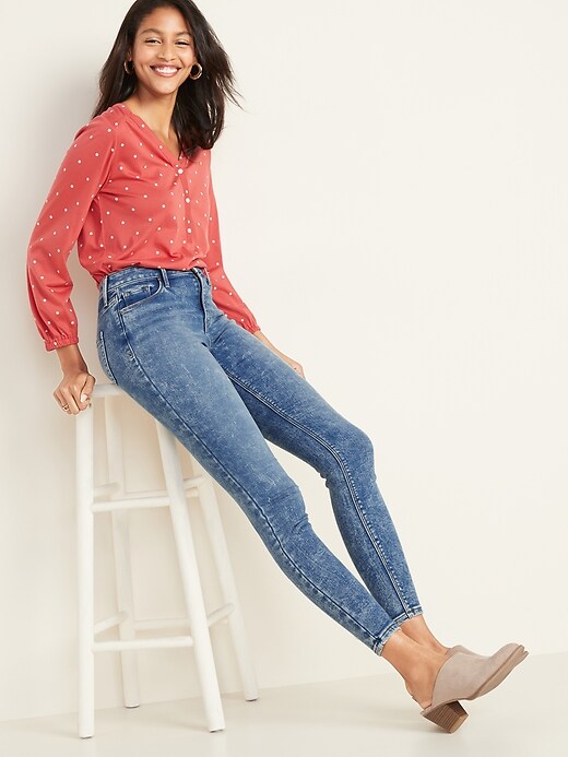 Image number 3 showing, High-Waisted Built-In Warm Rockstar Jeans for Women