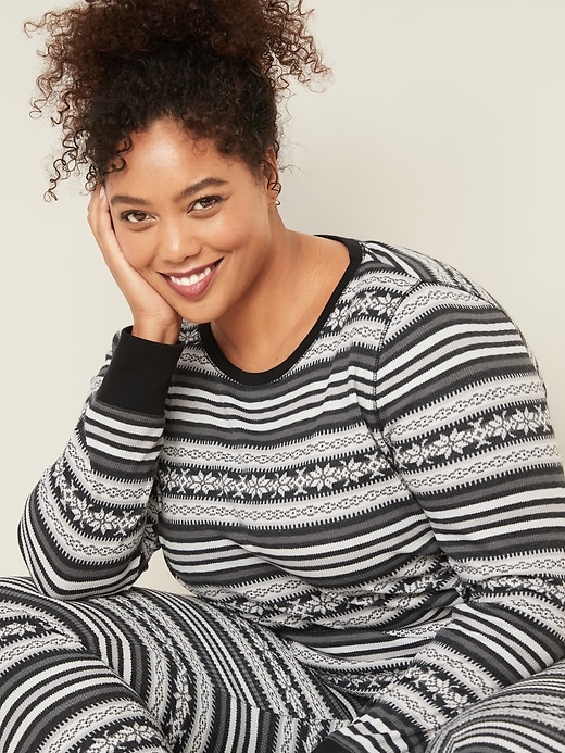 Image number 4 showing, Plus-Size Crew-Neck Thermal Top