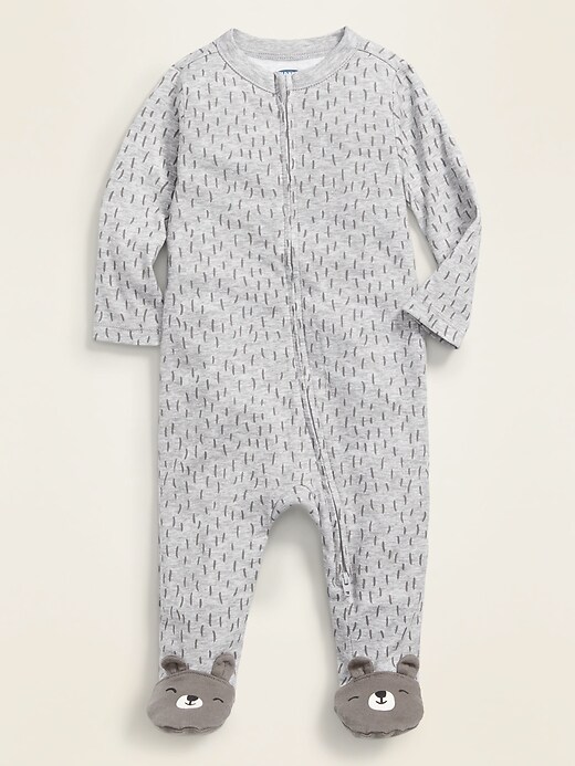 View large product image 1 of 2. Bear-Critter Footed One-Piece for Baby