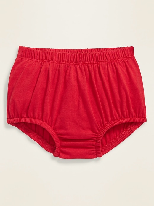 View large product image 1 of 2. Unisex Ruffle-Yoke Jersey Bloomers for Baby