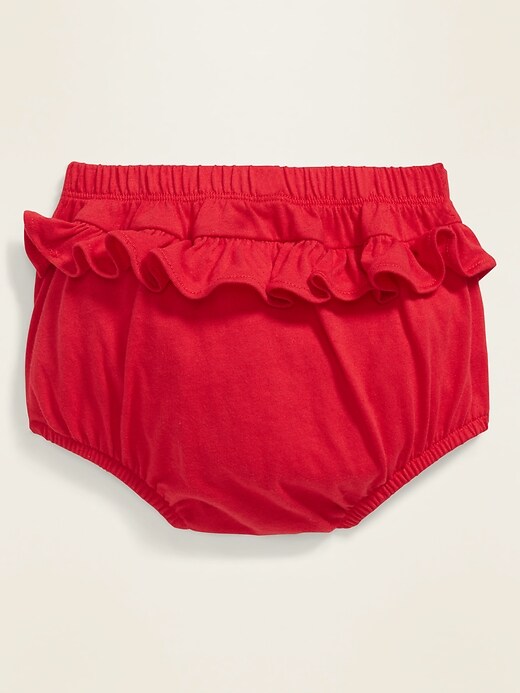 View large product image 2 of 2. Unisex Ruffle-Yoke Jersey Bloomers for Baby