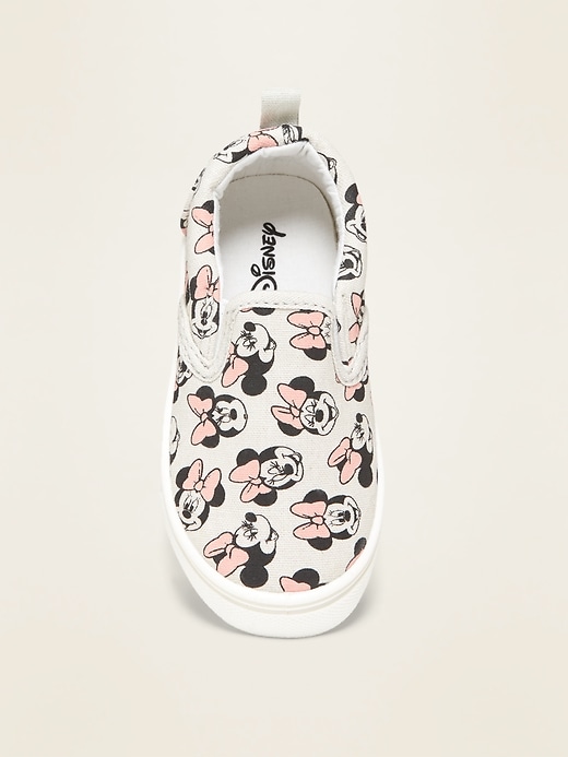 View large product image 2 of 4. Disney&#169 Minnie Mouse Canvas Slip-Ons for Toddler Girls