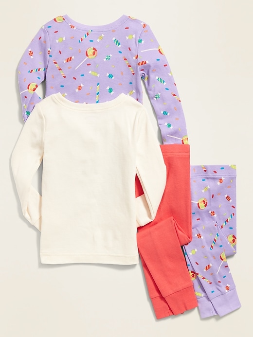 View large product image 2 of 2. 4-Piece Pajama Set for Toddler Girls & Baby