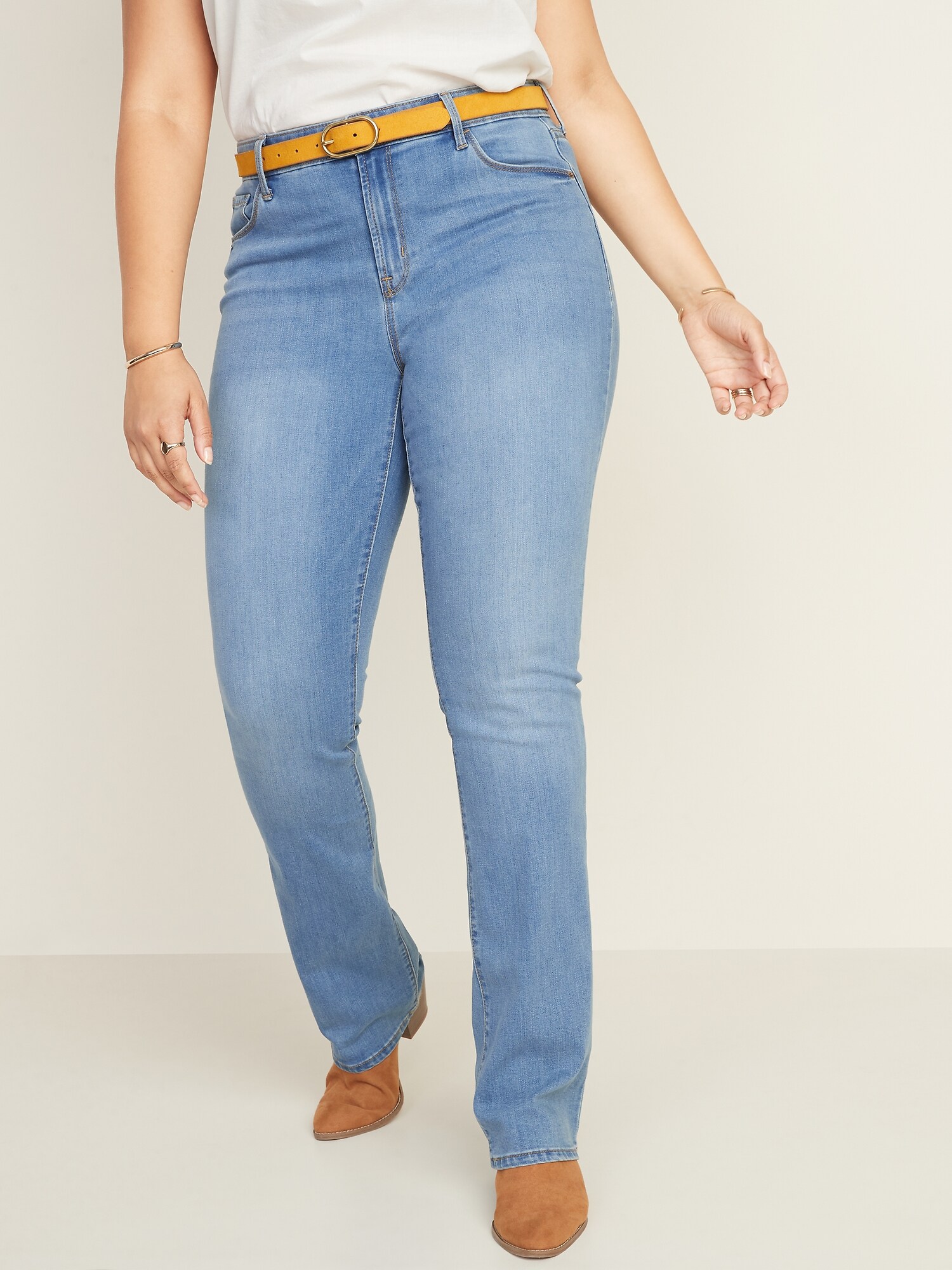 Mid-Rise Medium-Wash Kicker Boot-Cut Jeans for Women | Old Navy