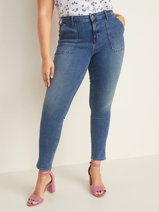 Image number 6 showing, Mid-Rise Utility Rockstar Ankle Jeans for Women