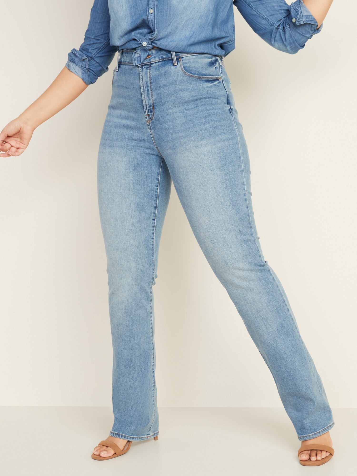 old navy high waisted bootcut jeans
