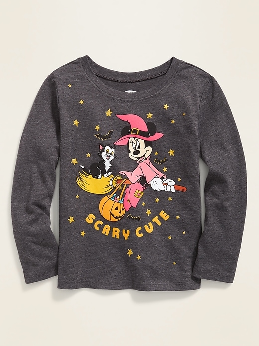 View large product image 1 of 2. Disney&#169 Minnie Mouse "Scary Cute" Halloween Graphic Tee for Toddler Girls