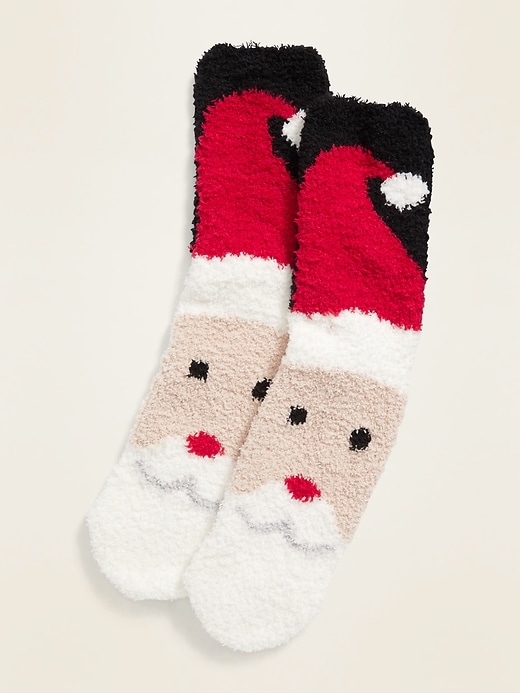Shop Old Navy's Graphic Cozy Socks for Men: Elasticized openings., Sof...
