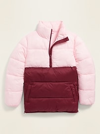 View large product image 4 of 4. Color-Block Side-Zip Frost-Free Pullover for Girls