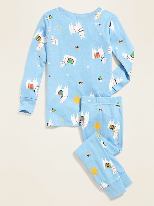 View large product image 2 of 2. Alpaca-Print Pajama Set for Toddler Girls & Baby