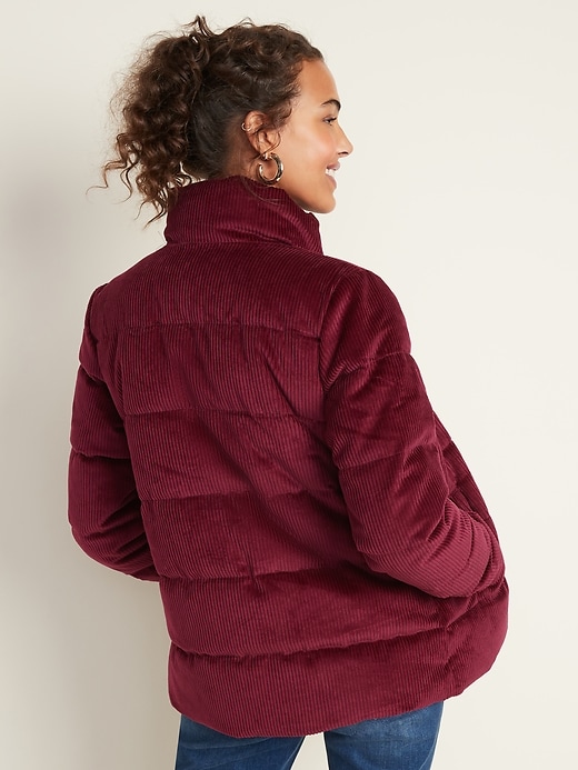 Image number 2 showing, Frost-Free Corduroy Puffer Jacket for Women