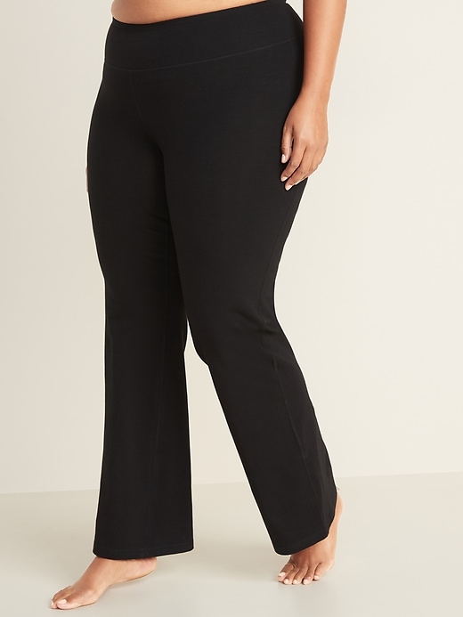 View large product image 1 of 3. High-Waisted Plus-Size Boot-Cut Yoga Pants