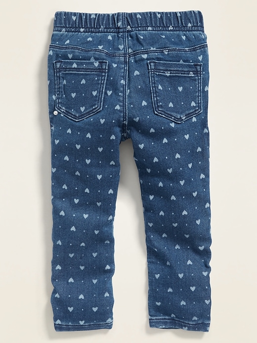 View large product image 2 of 2. Heart-Print Pull-On Jeggings for Toddler Girls