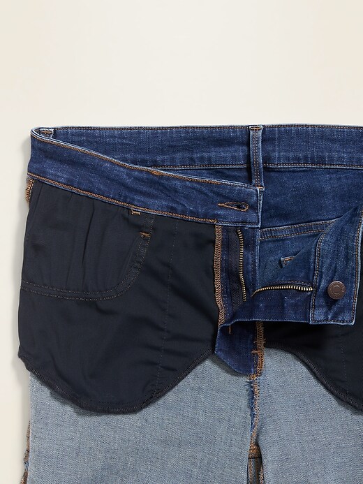 Image number 5 showing, High-Waisted Secret-Slim Pockets Plus-Size Slit-Hem Rockstar Super Skinny Jeans