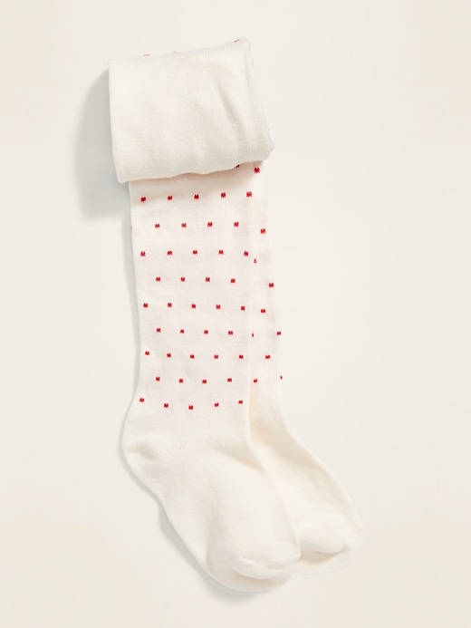 Polka-Dot Knit Tights for Toddler Girls | Old Navy