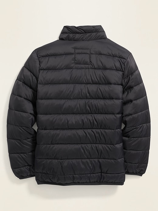 View large product image 2 of 3. Water-Resistant Packable Quilted Jacket For Boys
