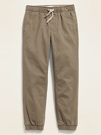 View large product image 3 of 3. Built-In-Flex Twill Joggers For Boys