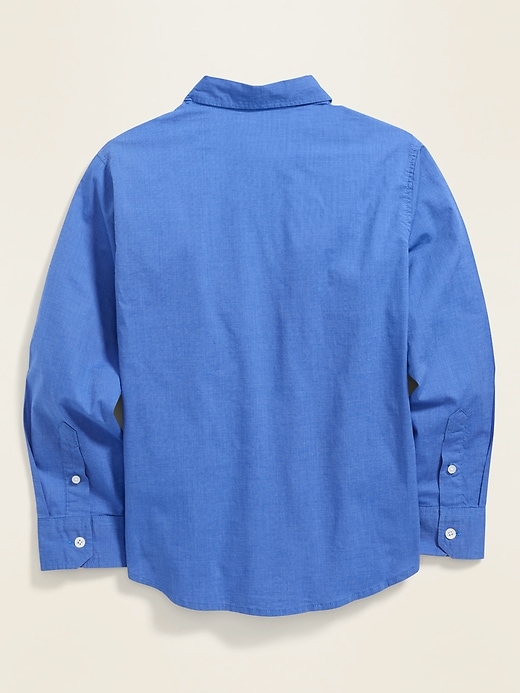 View large product image 2 of 3. Built-In Flex Classic Poplin Shirt For Boys
