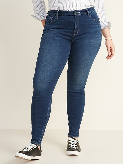 Image number 6 showing, Mid-Rise Built-In Warm Rockstar Super Skinny Jeans for Women