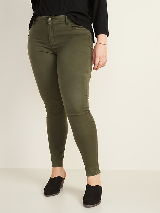 Image number 6 showing, Mid-Rise Sateen Rockstar Super Skinny Jeans for Women