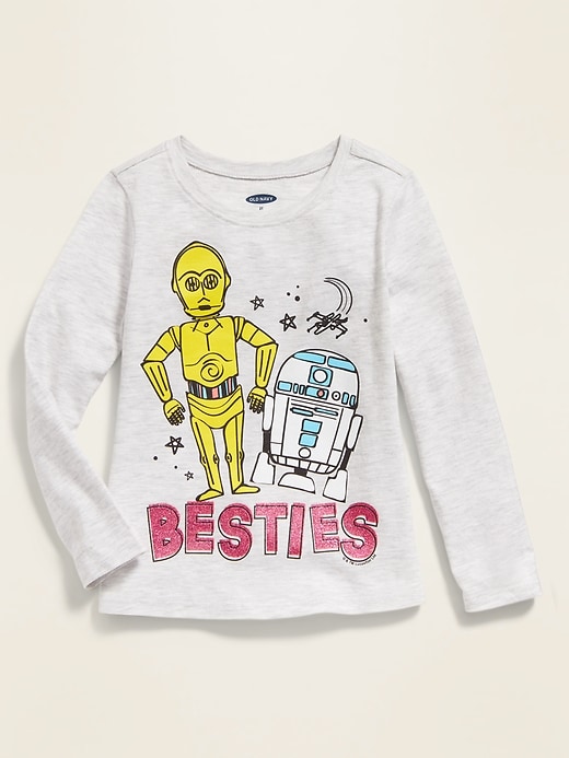 View large product image 1 of 2. Star Wars&#153 C-3PO & R2-D2 "Besties" Tee for Toddler Girls