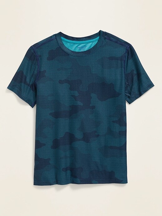 View large product image 1 of 1. Ultra-Soft Breathe On Printed Performance Tee For Boys