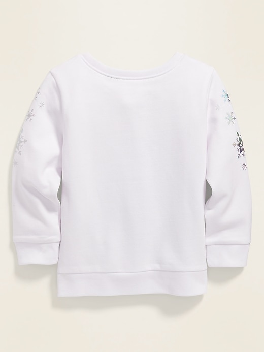 View large product image 2 of 2. Disney&#169 Frozen II Elsa & Anna Graphic Sweatshirt for Toddler Girls