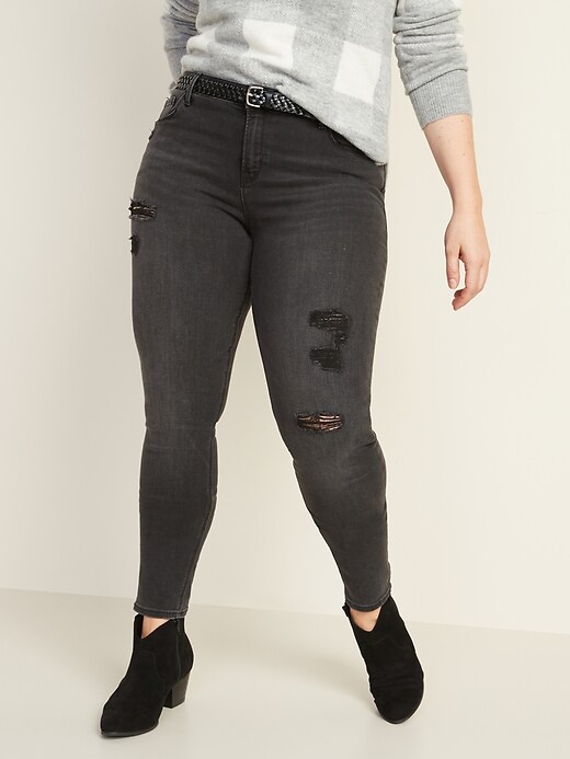 Image number 6 showing, Mid-Rise Distressed Rockstar Jeans for Women