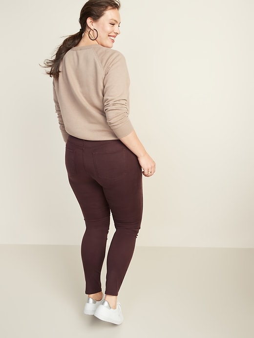 Image number 6 showing, High-Waisted Sateen Rockstar Super Skinny Jeans for Women