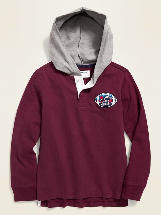 View large product image 1 of 3. Hooded Rugby For Boys