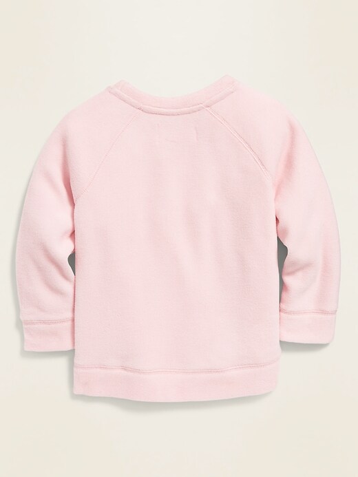 View large product image 2 of 4. Micro Performance Fleece Cross-Hem Pullover for Toddler Girls