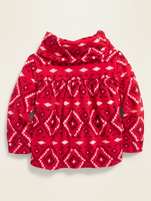 View large product image 2 of 4. Micro Performance Fleece Cowl-Neck Pullover for Toddler Girls