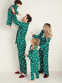 View large product image 3 of 3. Patterned Flannel Pajama Set for Women