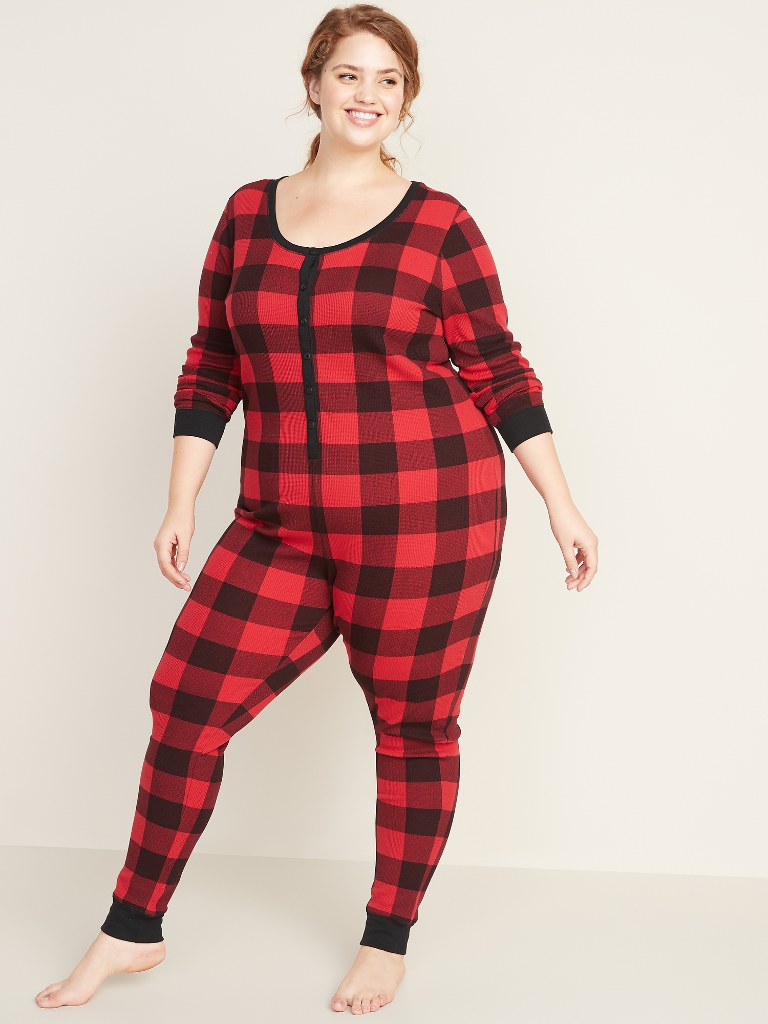 Plus-Size Thermal Lounge One-Piece | Old Navy