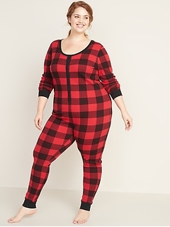 Plus-Size Thermal Lounge One-Piece