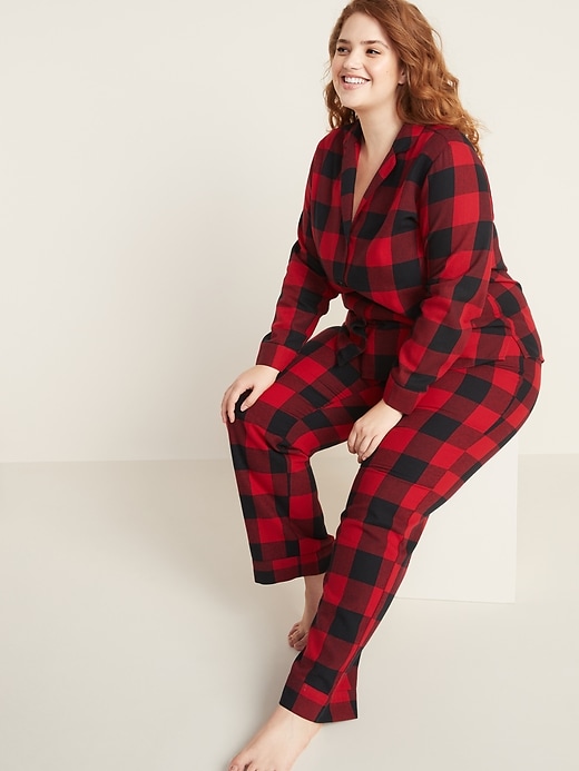 Plus-Size Flannel Pajama Set | Old Navy