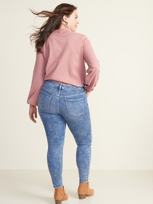 Image number 7 showing, Mid-Rise Built-In Warm Rockstar Jeans for Women