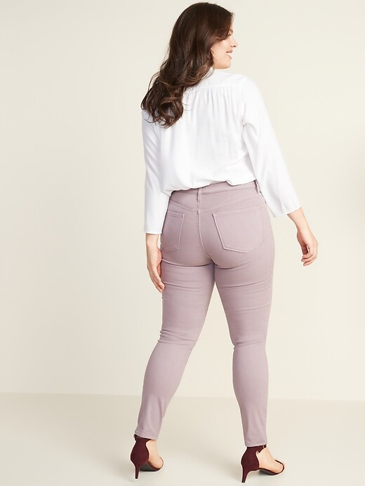 Image number 7 showing, High-Waisted Built-In Warm Pop-Color Rockstar Jeans for Women