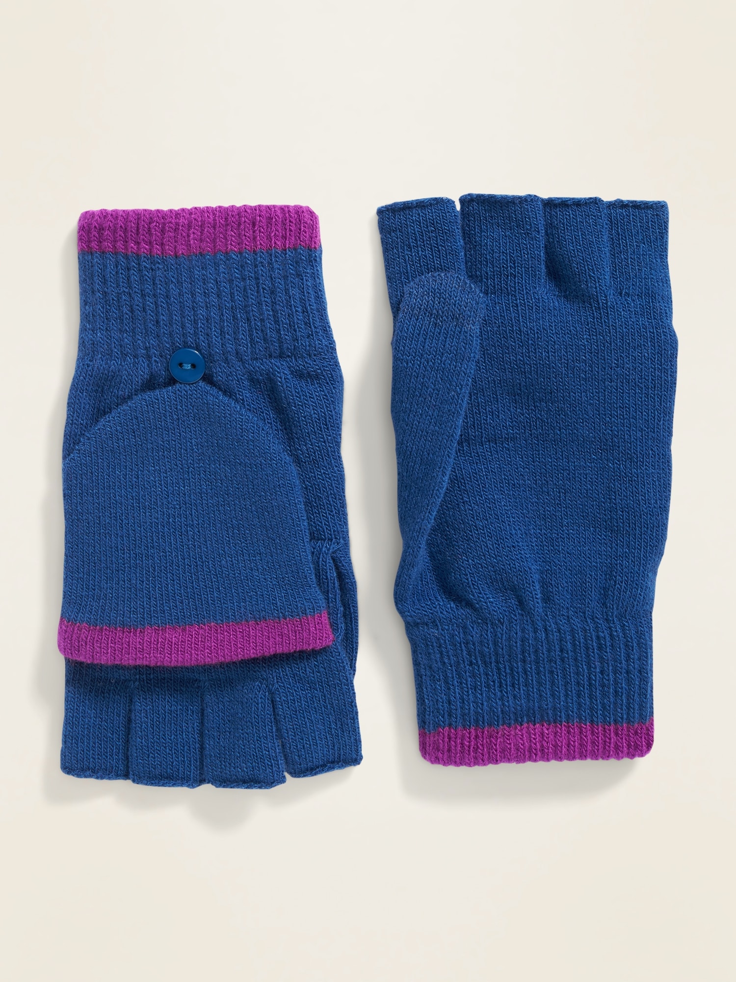 Fingerless Sweater-Knit Gloves for Women