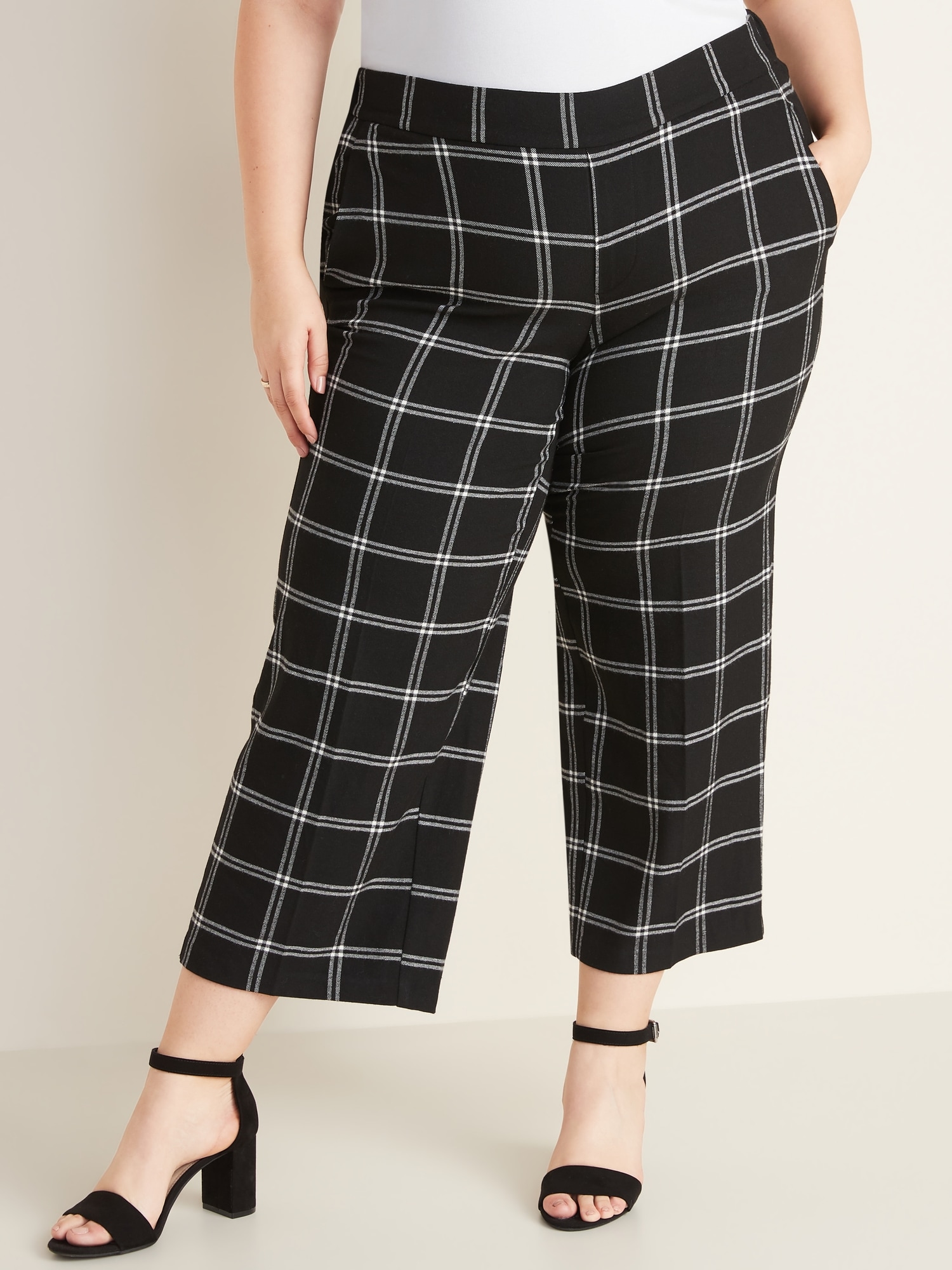 High-Rise Plus-Size Pull-On Wide-Leg Soft Pants | Old Navy