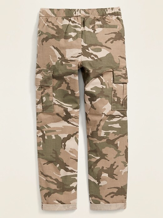 View large product image 2 of 3. Relaxed Slim Built-In Flex Ripstop Pull-On Cargo Pants For Boys