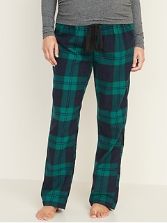 Maternity Mid-Rise Flannel Pajama Pants