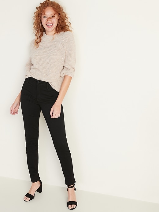 Image number 3 showing, High-Waisted Built-In Warm Super Skinny Rockstar Jeans for Women