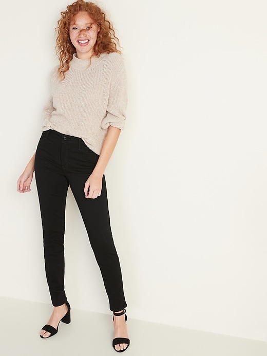 Image number 3 showing, High-Waisted Built-In Warm Super Skinny Rockstar Jeans for Women 