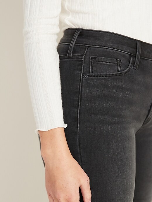 Image number 5 showing, High-Waisted Built-In Warm Super Skinny Rockstar Jeans for Women