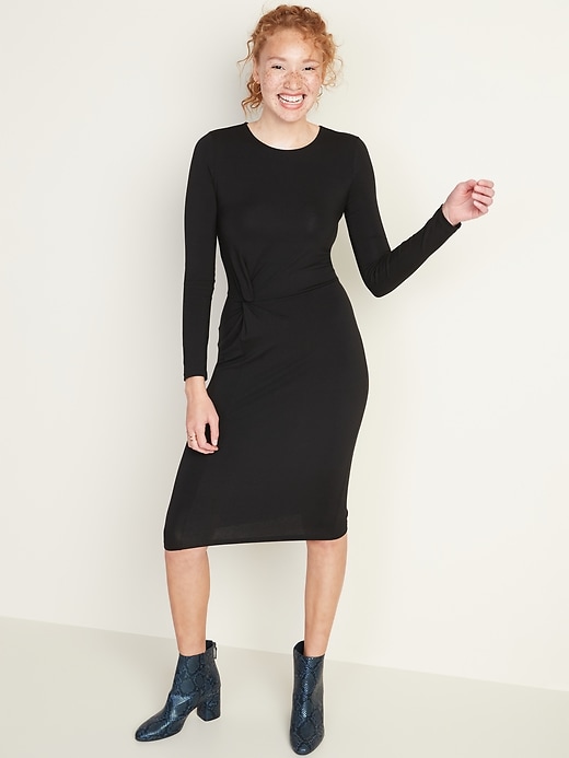Image number 1 showing, Twist-Front Dress for Women