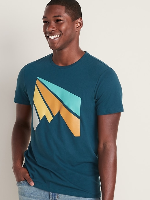 Soft-Washed Crew-Neck Graphic T-Shirt for Men | Old Navy